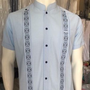 Guayabera Shrirt Short Sleeve Fine Linen